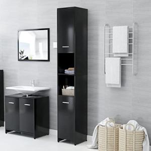 MOONAIRY Armario de Cuarto de baño, Mueble Auxiliar Baño, A…