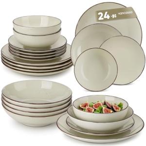 vancasso NAVIA - Juego de Vajilla de 24 Piezas para 6 Perso…