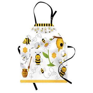 ABAKUHAUS Collage Delantal de Cocina, Abejas Volando Margar…
