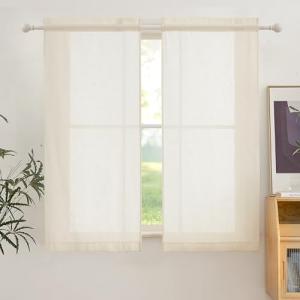 PONY DANCE Visillos Cortos para Ventanas, Cortinas Cocina d…