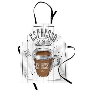 ABAKUHAUS Diciendo Delantal de Cocina, Tema de cafeína con…