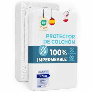 Protector Colchon 90x190 Impermeable Antiacaros Premium Oek…