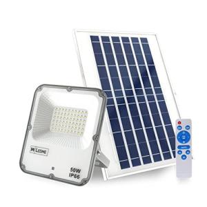 M Ledme - Foco Proyector LED Solar Venecia 50W con mando a…