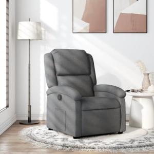 IKAYAA Sillón Relax Reclinable Manual Tapizado en Tela Acol…