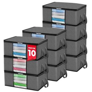 JUPPLIES Cajas Almacenaje Ropa 35L – 35,5x50x18,5cm – Bolsa…