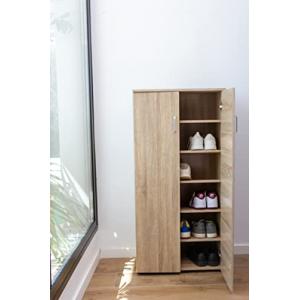 DUPI Mueble Zapatero Librería de Dos Puertas, Madera, Zapat…