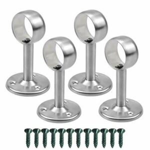 4 Piezas Soportes de Barras de Cortina de Acero Inoxidable…