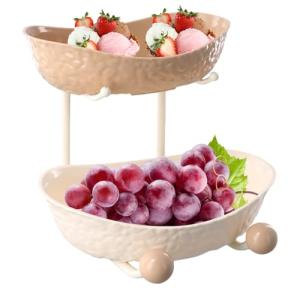 heavenlife Frutero 2 Pisos, Fruta para el Bandejas de Plást…