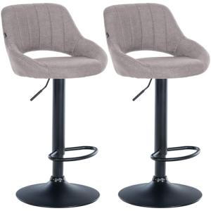 CLP Set De 2 Taburetes De Bar Milet En Tela I Juego De 2 Si…