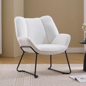 chairus Sillón de Salón Moderno de Lana Sintética Butaca Oc…