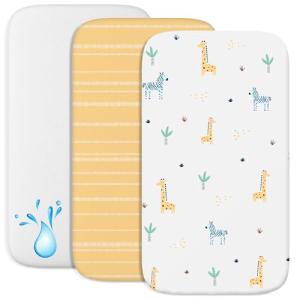 2 Sabanas Minicuna   1 cubrecolchon para minicunas para Beb…