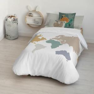 Kids&Cotton Funda Nórdica Maui Big Blanco 175 Hilos 180 x 2…
