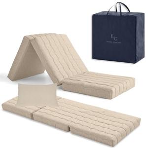 Colchones Plegables 75x195 Espuma HD   2 cm Viscoelastica.…