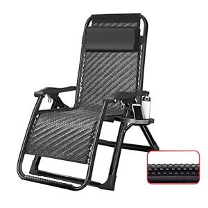 BUJOG Tumbona de ratán, Silla reclinable Plegable para jard…