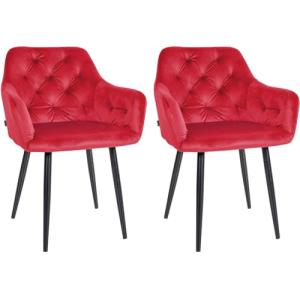 CLP Set de 2 Sillas De Comedor Stanley Acolchadas En Tercio…