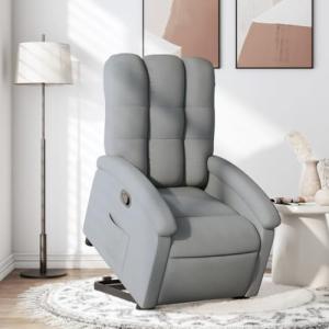 ZEYUAN Sillón reclinable elevable de Tela Gris Claro, Butac…