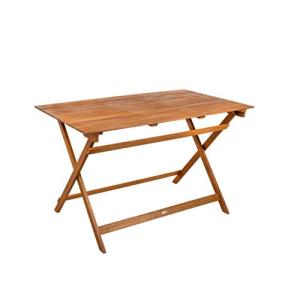 Aktive 61030 - Mesa plegable de madera acacia rectangular,…