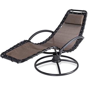 CASARIA Tumbona Reclinable Eve Giratoria 360° de Acero Incl…