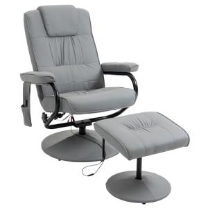 HOMCOM Sillón de Masaje Eléctrico con Reposapiés Sillón Rel…