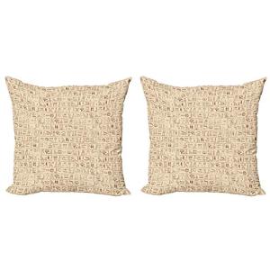 ABAKUHAUS Egipcio Set de 2 Fundas para Cojín, Jeroglíficos…