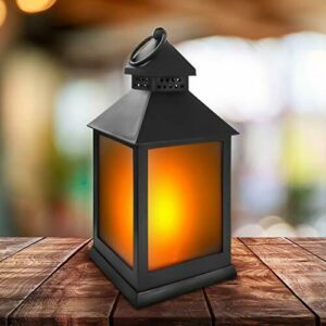 Eaxus® Farolillo LED para exterior, con efecto de llama, ve…