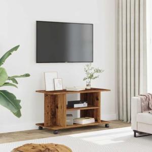Refined Mueble de TV con Ruedas Madera ingeniería Envejecid…
