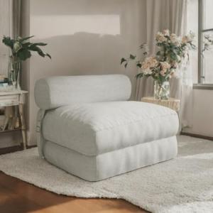 strusery Sofá cama plegable con respaldo ajustable, futón a…