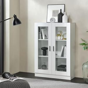 [en.casa] Vitrina con 3 Compartimentos Aparador con 2 Puert…
