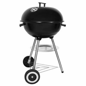 SunJas Barbacoa Carbón Portátil BBQ Ronda Cubierta Doble Ru…