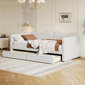 Moimhear Cama infantil tapizada de 90 x 200 cm, sofá cama c…