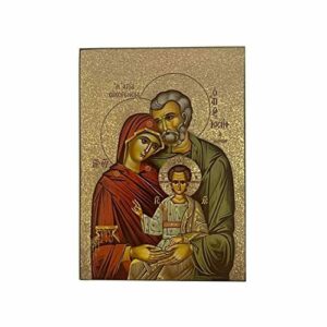 DELL'ARTE Artículos religiosos, icono de madera 14 x 10 cm…