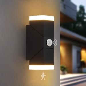 Schiele Luz Exterior con Sensor de Movimiento, 12W 3000K Ap…