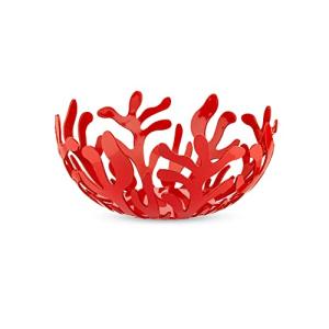 Alessi ESI01 21 R - Frutero de acero, color rojo, Ø21cm