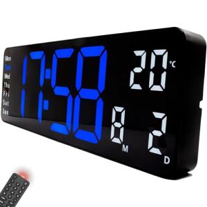 Opis Clock 1 XL Azul/Blanco - Reloj Digital Pared Grande co…