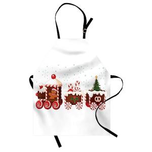 ABAKUHAUS Navidad Delantal de Cocina, Tren de Galleta de Je…