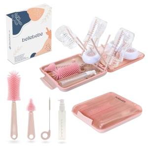 BELLEBEBE Set Escurre Biberones con Limpia Biberones - 6 en…