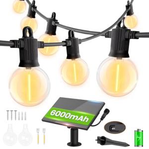 ZOTOYI Solar Guirnaldas de Luces Exterior, 30M LED Cadena d…