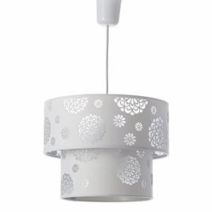 Lámpara de techo moderna blanca de poliéster para salón Fan…