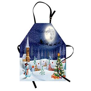 ABAKUHAUS Navidad Delantal de Cocina, Invierno Muñeco de Ni…