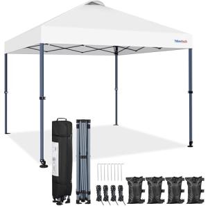 Yaheetech Carpa Pop-Up 3x3M con Ruedas, Cenador Altura Ajus…