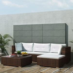 Festnight Conjunto Muebles Jardín Ratán,Sofas Jardin Exteri…