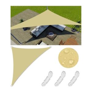 Toldo Vela de Sombra Triangular Impermeable Toldos Exterior…