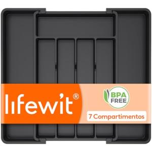 Lifewit Bandeja para cubiertos para cajones, soporte para c…