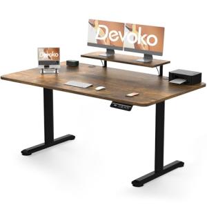 Devoko Escritorio Elevable Eléctrico con Tablero 160 x 70cm…