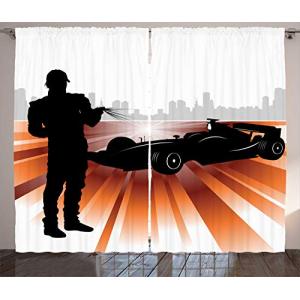 ABAKUHAUS Coche de Carreras Cortinas, Moderna Sportive temá…