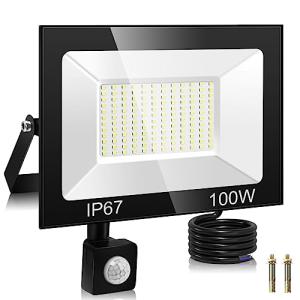 PPSSOHU 100W Foco LED con Sensor de Movimiento, 144 Cuentas…