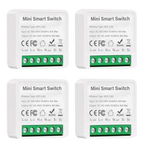Vmxlso 4Pcs Interruptor Inteligente Wifi, Interruptor Wifi…