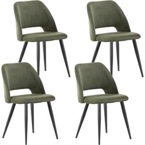 ANVOFONG Pack de 4 Sillas de Comedor,Silla de Cocina con Pa…