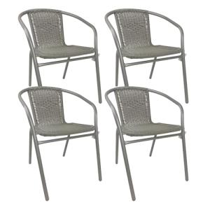 THE SECRET HOME - Conjunto de 4 Sillas de Jardín - Asiento…