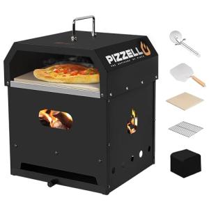 PIZZELLO Horno de pizza al aire libre 4 en 1 Horno exterior…